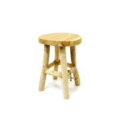 Stołek taboret drewniany dekoracyjny 22cm